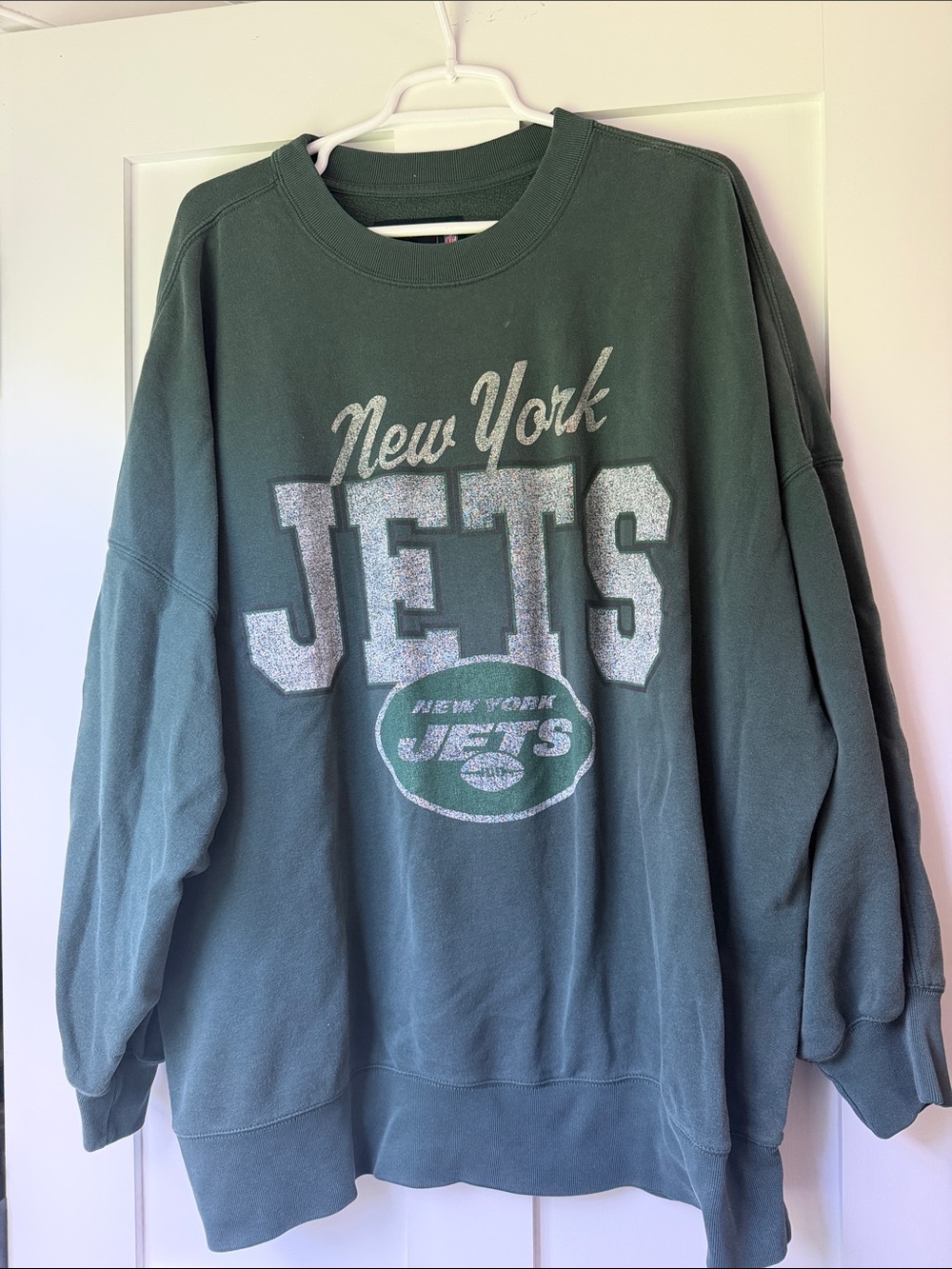 Abercrombie & Fitch Green Jets Crewneck Sweatshirt